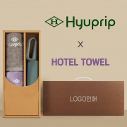 협립 3단 60 슈퍼 카라비너 완전자동우산 +협립호텔코마170타월2P-세트
