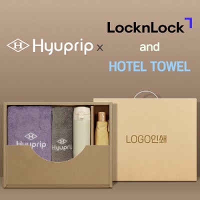 협립3단마시멜로수동우산 +협립코마바스타월1P+협립호텔코마170타월1P+락앤락슬림핏원터치텀블러