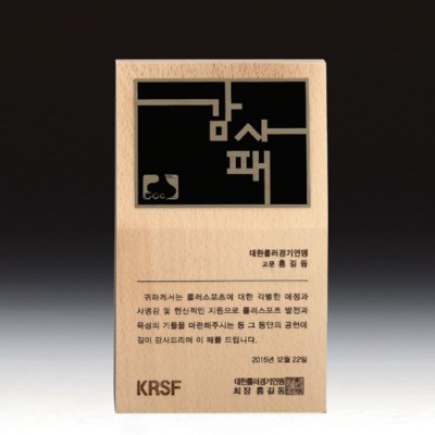 위촉 공로 감사 재직기념패 SW-003-01