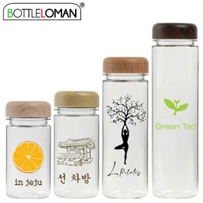 [보틀로만] PET 우드보틀 (300, 350, 500, 700ml)(네오프렌 파우치 무료증정)