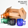 밀크글라스 포인세티 220ml (4p)