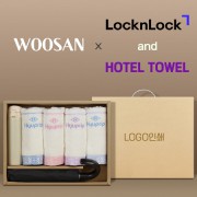 가르시아 3단 60 레자곡자 완전자동우산 +협립눈꽃타월타월4P+락앤락슬림핏원터치텀블러-세트