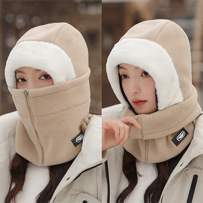 로페리아 남녀공용 방한 지퍼형 후드넥워머(0216358)