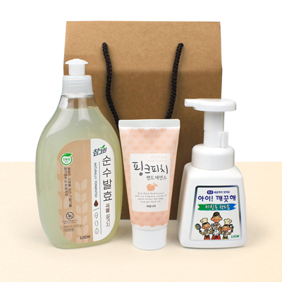 주방세제 480ml 핸드크림 주방용 핸드워시 3종 선물세트