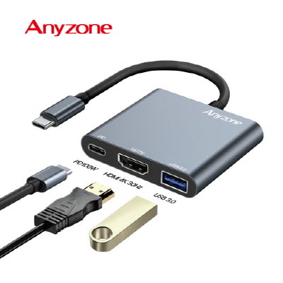 애니존 4K 30Hz 3포트 멀티허브 ANY-HUB8