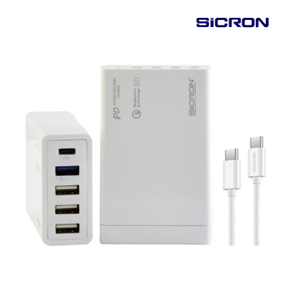 시크론 80W 고속 PD QC 멀티 USB 충전기 EN-898QPD
