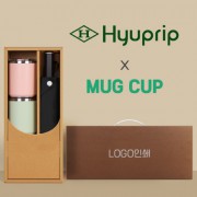 협립 3단60 슈퍼 젠틀맨 고밀도 수동식 우산 +로하스 머그컵2P-세트