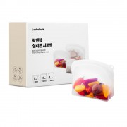 락앤락 실리콘 지퍼백 1P세트(1.2L*1ea)종이케이스포함