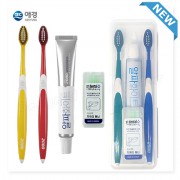커플 애경2080클린미세모 2080화이트치약 국내산치간 칫솔치약세트