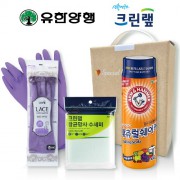 친환경스위트홈세트83호(암앤해머내츄럴쉐이커베이킹소다+크린랩레이스고무장갑+크린랩항균망사수세미)