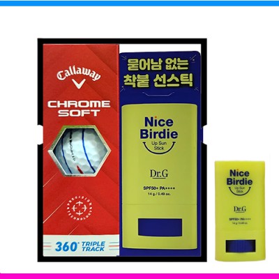 캘러웨이 크롬소프트 360 트리플트랙 3구 닥터지 (Dr.G) 선스틱 선물세트