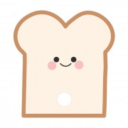 식빵 자유형 둥글이 부채