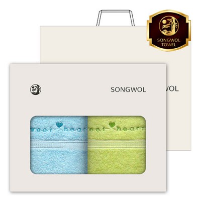 송월 스윗하트 하니 100g 세면타월 2매세트