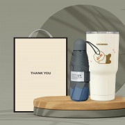 시즈넬 선물세트 5단우산+춘식이 스탠다드 텀블러 베이지
