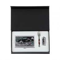 채색송학자개명함+채색송학자개USB(8GB~64GB)
