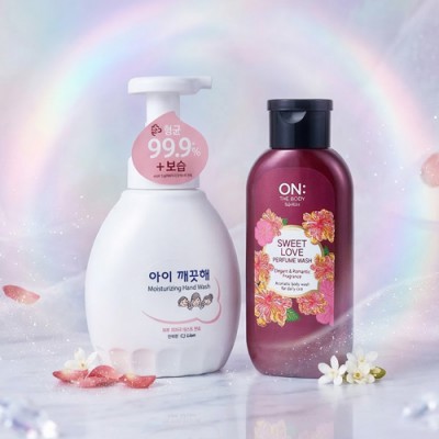 핸드워시 아이깨끗해 450ml  LG 바디워시 2종세트