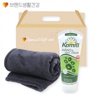 브생건 방한세트 61호(카밀 핸드크림100ml+따뜻한 소프트 담요)
