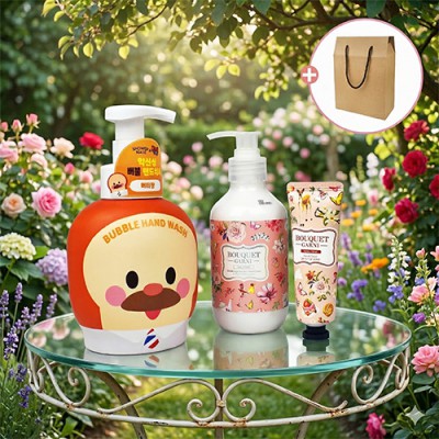 브래드이발소 핸드워시 500ml 핸드크림 3종세트