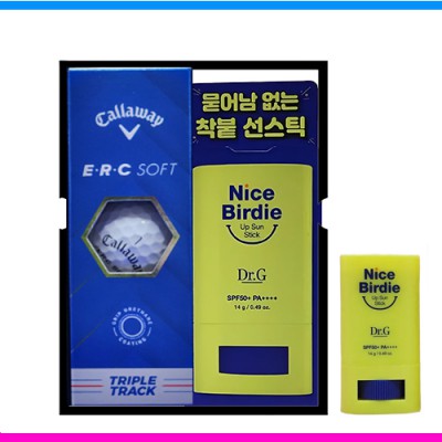캘러웨이 erc soft 트리플트랙 3구 닥터지 (Dr.G) 선스틱 선물세트 (3pc)