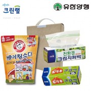 친환경스위트홈세트34호(크린랩지퍼백+암앤해머베이킹소다500g+휴대용크린백)