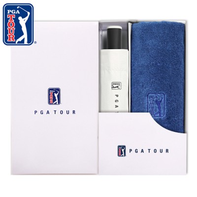 PGA 3단수동 암막 우양산+170g면사타올세트