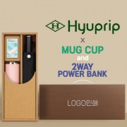 협립 3단60 슈퍼 젠틀맨 고밀도 수동식 우산 +배터리+로하스 머그컵1P-세트