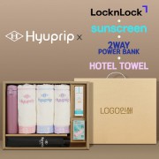 협립 3단 10K 고밀도 슈퍼 완전자동우산 +협립눈꽃타월타월3P+락앤락슬림핏원터치텀블러+선크림+배터리-세트