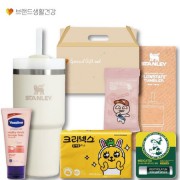 브생건53호(스탠리 퀜처591ml텀블러+크리넥스 카카오티슈+물티슈+바세린 핸드크림+멘소래담 립밤)