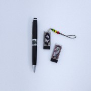 나빌레라 자개USB 블랙에디션 자개띠볼펜2종세트(신수문양) (8G~32G)