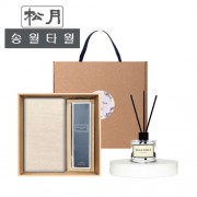 (송월타올) 라이트무지 디퓨저세트 (라이트무지40 + 시즈넬플라워 디퓨저50ml)