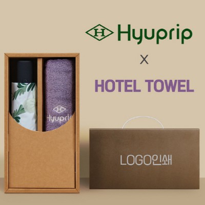 협립3단 뉴플라워즈 완전자동 양우산 +협립호텔코마170타월-세트