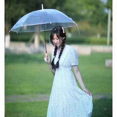 시야 확보 투명 비닐 자동 우산 비닐우산 A급