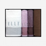 엘르 로즈바스+로즈세면2매+엔틱발매트 세트