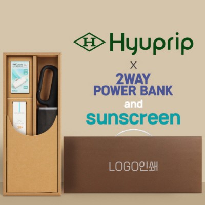 협립3단60 카라비너10K 거꾸로 300T고밀도 완전자동 우산 +선크림+배터리-세트