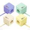 뉴에이커 SM25W 큐브 디자인 멀티탭 4000W 고용량 3구 2M PPS 초고속충전