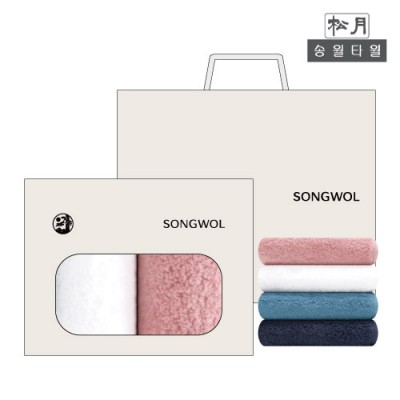 (송월타올) 40수코마무지40 (180g) 오픈케이스 2p세트