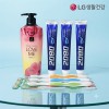 LG 엘라스틴 샴푸 400ml 치약 칫솔 7종 세트