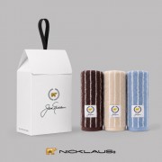 잭니클라우스 호텔수건 스트라이프 180g (국산) 2P 기프트패키지