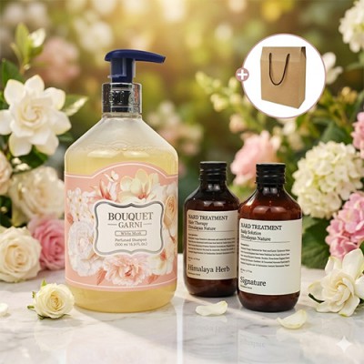 부케가르니 샴푸 500ml  나드 트리트먼트 2개
