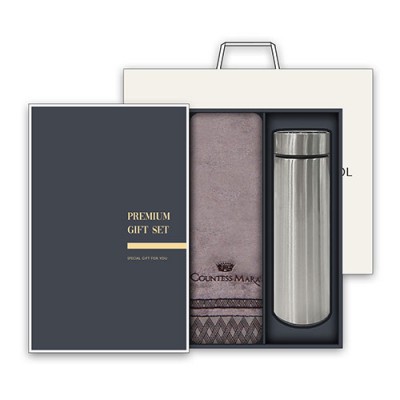 송월 프리미엄 텀블러세트 (CM클래스 1매 + 스마트텀블러 500ml 1개)