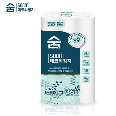 2537 숨 데코 36롤25M 두루마리
