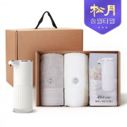 [송월타올] 디스펜서 기프트세트 07, 클래식40 타올 150gx2P + 웰세스 디스펜서 360ml 1P