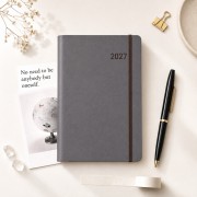 32절/25절 라이트 브라운 밴드형 양장 다이어리(프리)