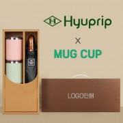 협립 3단 70 암막고밀도 완전자동우산 +로하스 머그컵2P-세트