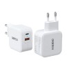 초텍 PD 20W+QC  듀얼 C타입 충전기 PD5002