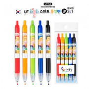 카카오 LF 러블리 스마트 중성펜 5P세트(0.48)