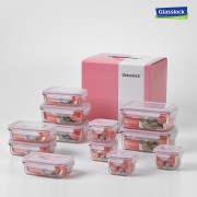 [글라스락] 클래식 직정 12조(핑크) GLA-07