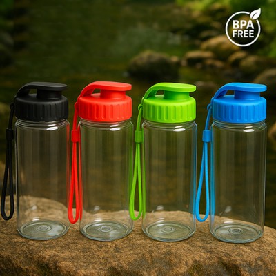 500ml PET 텀블러(손잡이끈 포함) 마이보틀 물병 페트병 BPA FREE