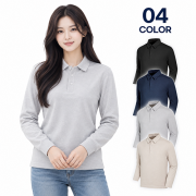 겨울 보온 양기모 카라 폴로 긴팔 티셔츠 단체복 회사 근무복