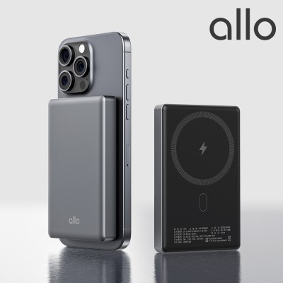 알로코리아 1000MW 고속 무선충전 맥세이프 코발트 보조배터리 10000mAh